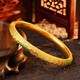 OAZ ancient method Qianli Jiangshan bracelet enamel color gold bracelet wedding light luxury versatile temperament bracelet ancient method bracelet