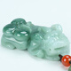 Jade A grade jadeite Pixiu pendant for men and women, jade pendant attached
