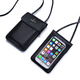 Yunfan Touchscreen Real Leder Mobiltelefon Tasche Mini Damen Crossbody Tasche Neue transparente Top -Layer -Brustwarzen kleine Leder -Mobiltelefontasche Weiche Leder 3519 Wein rot