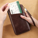 Shantou Lincun Travel Passport Bag Genuine Leather Multi-Function Passport Document Storage Boarding Ticket Bag Customized Boarding Pass Carry-On Storage Bag Dark Brown Anti-Theft Brushes Broken Within One Year