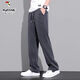 
Woodpecker wide-leg casual pants for men's summer thin ice silk loose sky silk jeans American fashion brand straight Woodpecker-1050-Blue L