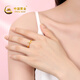 CHINA GOLD Gold Ring Women's Pure Gold Snake Ring Smooth Plain Circle Opening Birthday Gift for Girlfriend and Wife Pure Gold Snake Ring Gold Approximately 2.2g (labor cost 140)