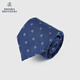Brooks Brothers men's autumn and winter new mulberry silk twill square flower tie 4004-Navy OS