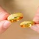 CAMPUSKINGLY Old Phoenix Gold 999 Pure Gold Retro Frosted Couple Ring Pure Gold 24K Plain Ring Adjustable Ring 5G Jewelry 0.01g Same Style Frosted Men's Ring