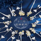Twelve Flower Gods 925 Full Silver Hair Hairpin Ancient Style Hanfu Solid Silver Hair Hairpin for Girlfriend and Bestie Birthday Gift January Plum Blossoms Faithful Love Certificate Gift Box 1