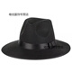 CHIC DOLL Top Hat Gentleman Hat Men's Shanghai Beach Xu Wenqiang Large Brim Michael Jackson Stage Performance Jazz Hat Black M (56-58cm)