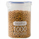 Plastic sealed jars dry goods jars tea household transparent jars kitchen grain storage box storage jars sealed jars 2 pieces 1000ml