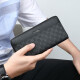 Goldlion Men's Handbag Business Casual PVC Clutch Bag Fashion Men's Multifunctional Wallet FC803042-165 Dark Gray New Year Gift for Dad, Husband and Boyfriend