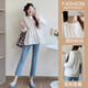 Geman Maternity Wear 2025 Spring and Autumn New Baby Baby Shirt Small Fresh Loose Slim Fashion Versatile Maternity Age Reduction Shirt Women White Top M