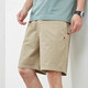 汤米公牛（TOMMYBULL）Tommy汤米夏季纯棉五分短裤休闲百搭宽松沙滩裤男款潮流 9224卡其+9215上青 3XL  (建议170-185斤)