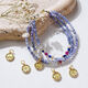 Yiyi New Chinese Tanzanite Faceted Round Beads Multi-layered Bracelet Second-hand Niche Millet Bead Bracelet Colored Gemstone Bracelet Adjustable Women's Bracelet