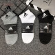 阿迪达斯 （adidas）男袜女袜秋季新款中筒袜短筒袜子男低帮运动袜短袜篮球袜官方旗舰 JN4867/毛巾底/三双装 S【35-38码】支持鉴定验货