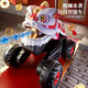 Yunya Children's Remote Control Battle Tank peut tirer des balles de puce à balle à quatre roues motrices jouet de voiture hors route garçon cadeau chinois rouge Dance [Bullet nautique + boîte-cadeau]