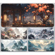 Zhong Guofeng Mouse Pad Super grande Montaña Water College Desk Game Game Game de teclado especial de la computadora de la computadora Mouse Mouse TU-693 [Qingshan] 700*300*2