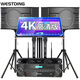Westin (WESTDING) home theater three-way home ktv audio set intelligent voice karaoke machine all-in-one home karaoke 108 upgraded version + 393 power amplifier + K81 simplified speech + T8-2T