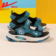 Pull back children's shoes children's sandals 2025 summer new style boys' breathable soft-soled sports sandals student campus beach shoes blue black -1413 33