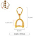 Fat Donglai same style pendant buckle 18k gold Pt950 platinum rose gold 18K gold necklace buckle clip connector buckle 18K yellow pendant buckle