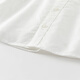 David Bella boys' preppy shirt spring children's white shirt medium and large children's top