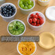 Macaron cover food storage crisper sealed round refrigerator storage box cereal snacks vegetables and fruits sealed crisper yellow 1 piece