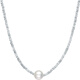 Saturday blessing broken silver pearl necklace young clavicle chain birthday gift X0513409 40+3cm