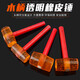 Rubber hammer home decoration hammer wooden handle leather hammer floor tile hammer tile wall tile tool yellow rubber hammer industrial grade-1000 rubber hammer strong