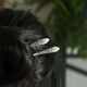S925 silver hairpin simple embossed peony Chinese style ancient style hairpin new Chinese style republic of China rich and powerful - single