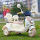 Hello Baby children's electric motorcycle children's motorcycle 3-6 years old children's electric car toy car can sit on a child's car standard princess pink | 6V4.5 battery + single drive