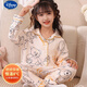 El nuevo terciopelo de otoño e invierno de Disney pijama engrosado alemán para niñas para niños de manga larga para niños calientes de ropa para el hogar de cárdigan para niños con un terciopelo alemán 9901 170 Tamaño 8 Altura recomendada 95-105cm