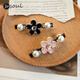 SO SOUL ponytail clip headwear half-tied hair clip small hair volume small hair clip female back of the head one-word clip spring clip horizontal clip black