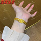 Fuhuang Jewelry Gold Three Horse Whips Lion Awakening Bracelet 999 Pure Gold Covered Silver Men's and Women's Boss Chain Domineering Cuban Bracelet as a Gift Three Horse Whips Bracelet Gold Covered 5.5g - Total Weight About 60g