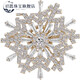 Chien French Snowflake Series Simple Versatile Brooch Temperament Jacket Pin Cardigan Button High-end Corsage Pink