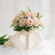 手捧花新娘韩式婚礼结婚领证仿真花束森系婚纱摄影拍照道具手捧花 香槟欧式