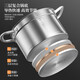 Combach steamer 304 stainless steel steamer large capacity soup pot cooking pot three-layer steel deepened porridge pot double-eared small steamer Combach multi-purpose soup steamer 22cm