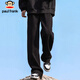 Paul Frank Casual Pants Men's Autumn and Winter Trendy Straight Pants Men's Wheat Ear Pattern Loose Pants Men's Pants Dark Gray XL