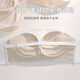 Langsha strapless underwear for women, anti-slip, push-up, small breasts, large-wrap tube top bra, invisible and anti-exposure, skin color 36ABC