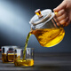 Quandu Teapot Glass Tea Maker Thickened Heat-Resistant Glass Teapot Filter Teapot Kung Fu Tea Set