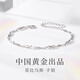 Zhen Shang Silver Chinese Gold Eternity Bracelet Pure Silver Bracelet Women's Jewelry High-end Niche Light Luxury Gift Birthday Gift for Girlfriend and Wife Silver Bracelet + Certificate + Gift Box China Gold Authenticity Guarantee