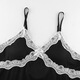 La nouvelle chemise de nuit à la suspension de Catman pour les femmes en été avec des tampons à poitrine, une robe sans manches de grande taille peut être portée 200 Jin [Jin est égal à 0,5 kg] 3 Gattes vêtements de maison Q1047 Jupe à suspension noire Améliorable Tamps à poitrine M M M