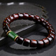 Yueyin Baichuan Huanghuali Bracelet Oil Pear Old Material Buddha Bead Bracelet Jasper Model About 8*10mm
