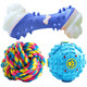Youfan Cute Dog Toy Set Teeth Grinding Resistance Bite Relieve Boredom Puzzle Food Missing Ball Golden Retriever Teddy Bichon Training Toy Ball