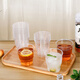 Disposable hard transparent plastic cup aviation cup thickened household commercial space cup wine tasting cup can be customized step 200ML thickened aviation cup 25 pieces