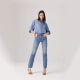 Levis 25-jährige neue Frauen 724 hohe Taille Slim gerade Jeans