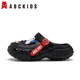 ABC KIDS children's clogs boys cartoon Ultraman sandals baby outdoor sandals men 8629 black 40-41