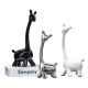 American and foreign deer family of four ornaments home accessories TV cabinet decoration wine cabinet living room simple modern modern family of three deer [black and white silver]