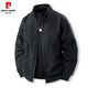 Pierre Cardin Jacket Men's 2025 Spring Jacket Men's Baseball Jacket Casual Top Men's Top Black XL