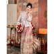 Yingwen Man Ting Fang Nian New Chinese Wedding Clothes Horse Face Skirt Summer Suit 2025 New Top Engagement Wedding Dress Happy Nian Top + Skirt Two-piece Set High Quality S Recommendation 85-100Jin Jin is equal to 0.5 kg