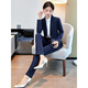 Small suit suit for women new style women's black formal temperament work clothes hotel manager work clothes suit black suit + pants 2XL about 115-124 Jin Jin equals 0.5 kg to wear