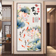 Home-Eingangsaufkleber selbstklebende Dekoration Malerei Wohnzimmer Eingangstür Korridor Hintergrund Wall 3D dreidimensionale Wandaufkleber Wandaufkleber Leichte Luxuspflaumen-Blüte XG-756 Ultra-kleiner Breite 40 mx Höhe 80m