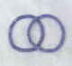 Shiyi Natural Tanzanite Plate Bead Bracelet Women's Single Circle Small Fresh Simple Crystal Flat Bead Bracelet Fashion Accessories Versatile 2*4mm/Plate Beads/Single Circle
