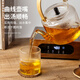 Yaji glass teapot heat-resistant teapot kettle handle teapot kung fu tea set 1100ml hammer pattern